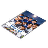 スポーツ野球ファン編集可能スポーツカラー ノートブック (左側)