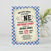 スポーツ野球リトルルーキーチケットバック写真 招待状 (スタンド正面)