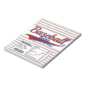 スポーツ野球誕生日キャンディバーラッパ好み ノートパッド (回転)