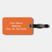 スポーツ野球 | DIY文字 |オレンジ、白、黒 ラゲッジタグ (裏面横)