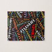 スポーツ関連の単語パターン ジグソーパズル (横)