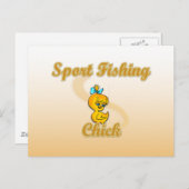 スポーツ魚釣りシック ポストカード (正面/裏面)