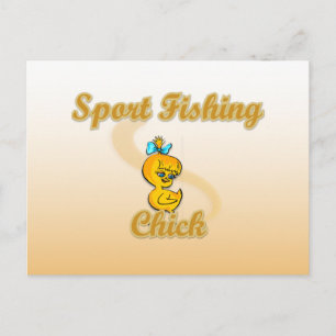 スポーツ魚釣りシック ポストカード