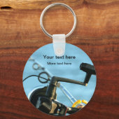スポーツ魚釣りテーマカスタム キーホルダー (正面)