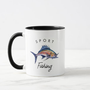 スポーツ魚釣りブルーマーリン マグカップ