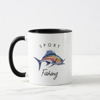 スポーツ魚釣りブルーマーリン マグカップ