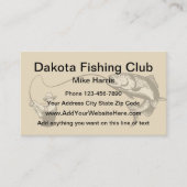 スポーツ魚釣り名刺 名刺 (正面)