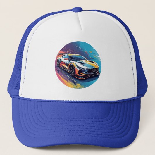スポーツ鮮やかカー キャップ (正面)