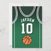 スポーツ10 バースデーパーティー招待状 招待状 (裏面)