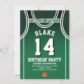 スポーツ14歳の誕生日パーティーの招待状 招待状 (正面)