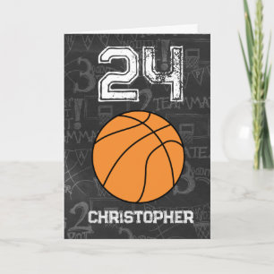 スポーツ24th誕生日バスケットボール カード