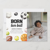 スポーツ2ndバースデーフォト招待状 招待状 (正面)
