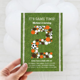 スポーツ2nd誕生日パーティの招待状 招待状