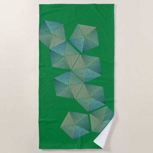 スポーツ3D ビーチタオル (正面)