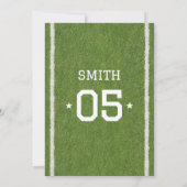 スポーツ5th誕生日パーティーへの招待 招待状 (裏面)