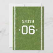 スポーツ6thバースデーパーティーへの招待 招待状 (裏面)