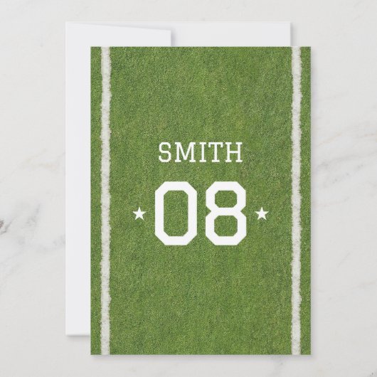 スポーツ8th誕生日パーティーへの招待 招待状 (裏面)