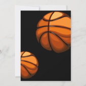 スポーツ・アウトドア・バスケットボール・誕生日 招待状 (裏面)
