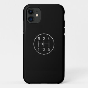 スポーツ・カーのギアのノブ、伝達転位パターン iPhone 11 ケース