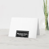 スポーツ・カーの挨拶状およびメッセージカード カード (裏面)