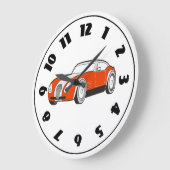スポーツ・カーの時計 ラージ壁時計 (傾斜)