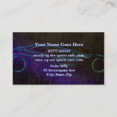 スポーツ・カーの販売会社、レザールック、様式化された車 名刺 (裏面)