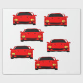 "スポーツ・カー"のカスタムな包装紙 ラッピングペーパー (フラット)