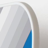 スポーツ クラウディ ブルー スカイ ストライプ ネーム付き ピックルボールラケット (左詳細)