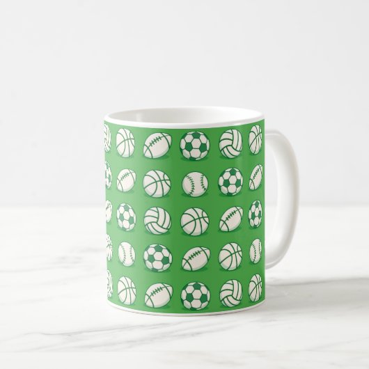スポーツ コーヒーマグカップ (正面右)