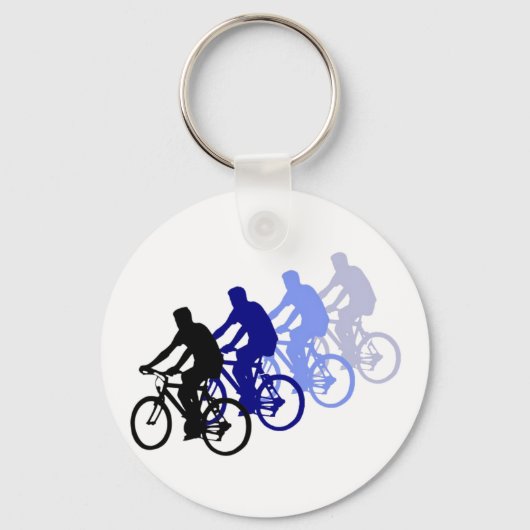 スポーツ – サイクリング、サイクリング、自転車 キーホルダー (正面)