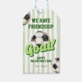 スポーツ サッカー セージグリーン ストライプ バレンタイン タグ (正面)