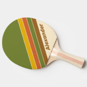 スポーツ サンライズ クローバー ストライプ ネーム入り 卓球ラケット (横)