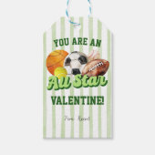 スポーツ ストライプ バレンタイン タグ (正面)