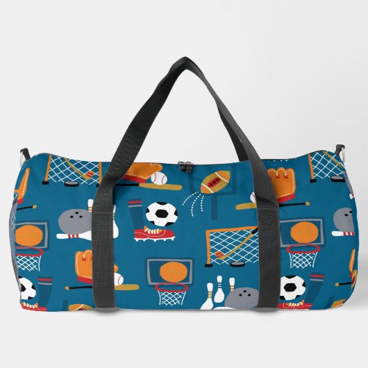 スポーツ ダッフルバッグ (裏面)