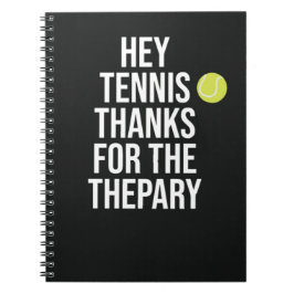 スポーツ テニス プレーヤー チーム タイポグラフィー キッズ ギフト ノートブック