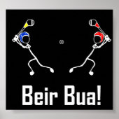 スポーツ・ハーリングのポスター付きスティックBeir Bua ポスター (正面)