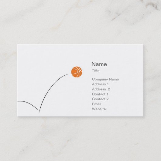 スポーツ-バスケットボール-ビジネス 名刺 (正面)