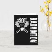 スポーツ バドミントン カード (黄色い花)