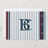 スポーツ バー ミツバ祭 招待 野球 招待状 (裏面)