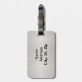 スポーツ・パープル・バレーボール | DIY名と番号 ラゲッジタグ (裏面縦)