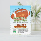 スポーツ フットボール 誕生日パーティー ご招待 招待状 (スタンド正面)