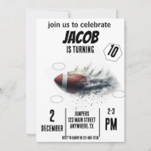 スポーツ フライング フットボール 誕生日 招待状