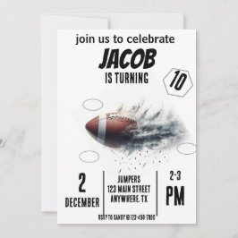 スポーツ フライング フットボール 誕生日 招待状