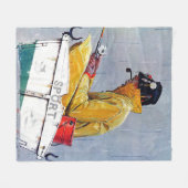 スポーツ フリースブランケット (正面(横))