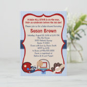 スポーツ ベイビー シャワーの招待状 招待状 (スタンド正面)