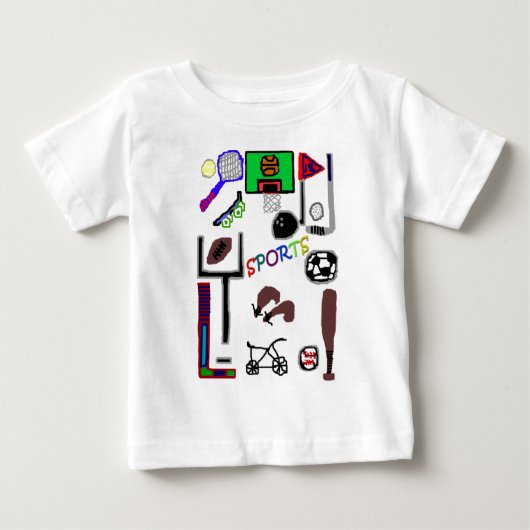 スポーツ ベビーTシャツ (正面)