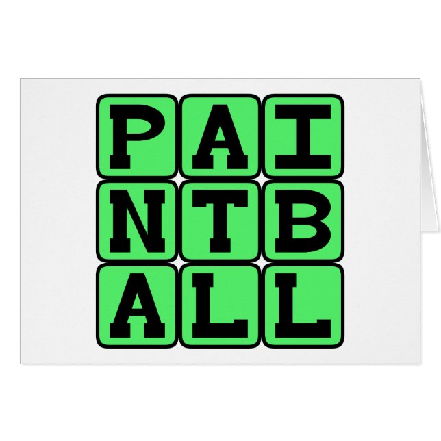 スポーツ，ペイントボール (正面横)