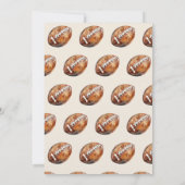 スポーツ ボーイ フットボール 男の子だよ ベイビー シャワー クマ 招待状 (裏面)