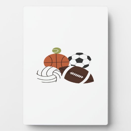 スポーツ ボールのイラスト フォトプラーク (正面)