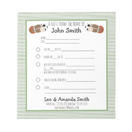 スポーツ・ボール学校メモの言い訳 ノートパッド